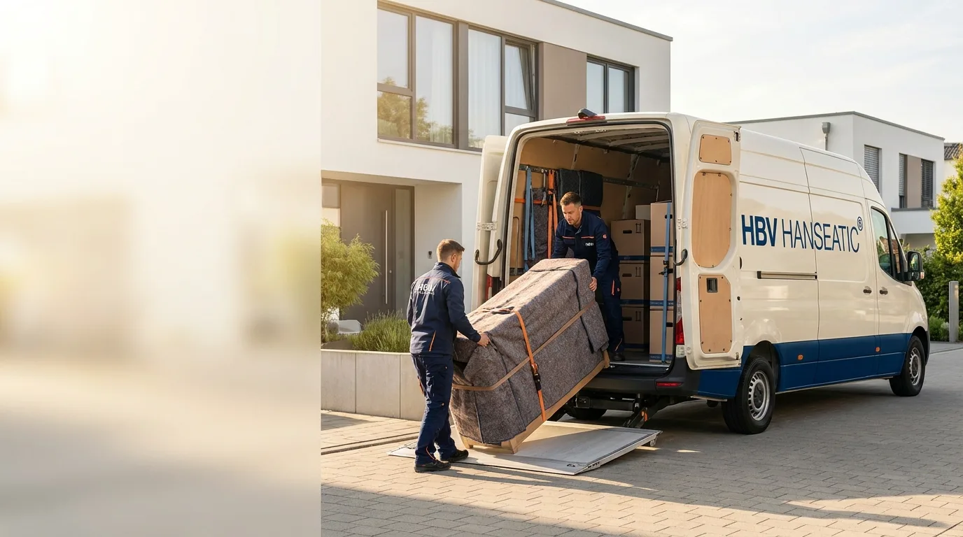 HBV Hanseatic Team belädt einen Umzugswagen